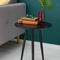 Mørteens Beistelltisch Kitt S - Eiche Dekor Schwarz / Schwarz -WOHNZIMMERMÖBEL Verkäufe 1000125125 190315 09501500006 GALLERYIMAGES P000000001000125125