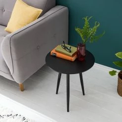 Mørteens Beistelltisch Kitt S - Eiche Dekor Schwarz / Schwarz -WOHNZIMMERMÖBEL Verkäufe 1000125125 190315 09501500007 GALLERYIMAGES P000000001000125125