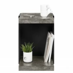 Temahome Beistelltisch Klaus - Beton Dekor / Schwarz -WOHNZIMMERMÖBEL Verkäufe 1000126110 201016 13281600329 DETAILS P000000001000126110