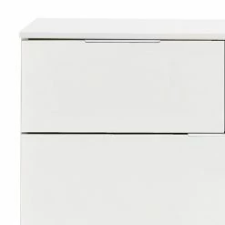 Wimex Schubladenkommode Lingga I - Weiß / Glas Weiß -WOHNZIMMERMÖBEL Verkäufe 1000126303 180719 16310741 GALLERYIMAGES P000000001000126303