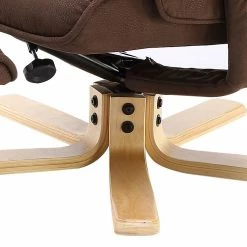 Modoform Relaxsessel Sund (mit Hocker) - Mikrofaser / Gummibaum massiv - Braun / Gummibaum -WOHNZIMMERMÖBEL Verkäufe 1000126873 180906 15154506 GALLERYIMAGES P000000001000126873