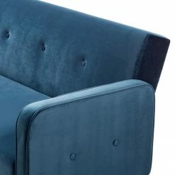 Jack & Alice Schlafsofa Daru I - Samt - Dunkelblau -WOHNZIMMERMÖBEL Verkäufe 1000126913 200512 17232200006 DETAILS P000000001000126913