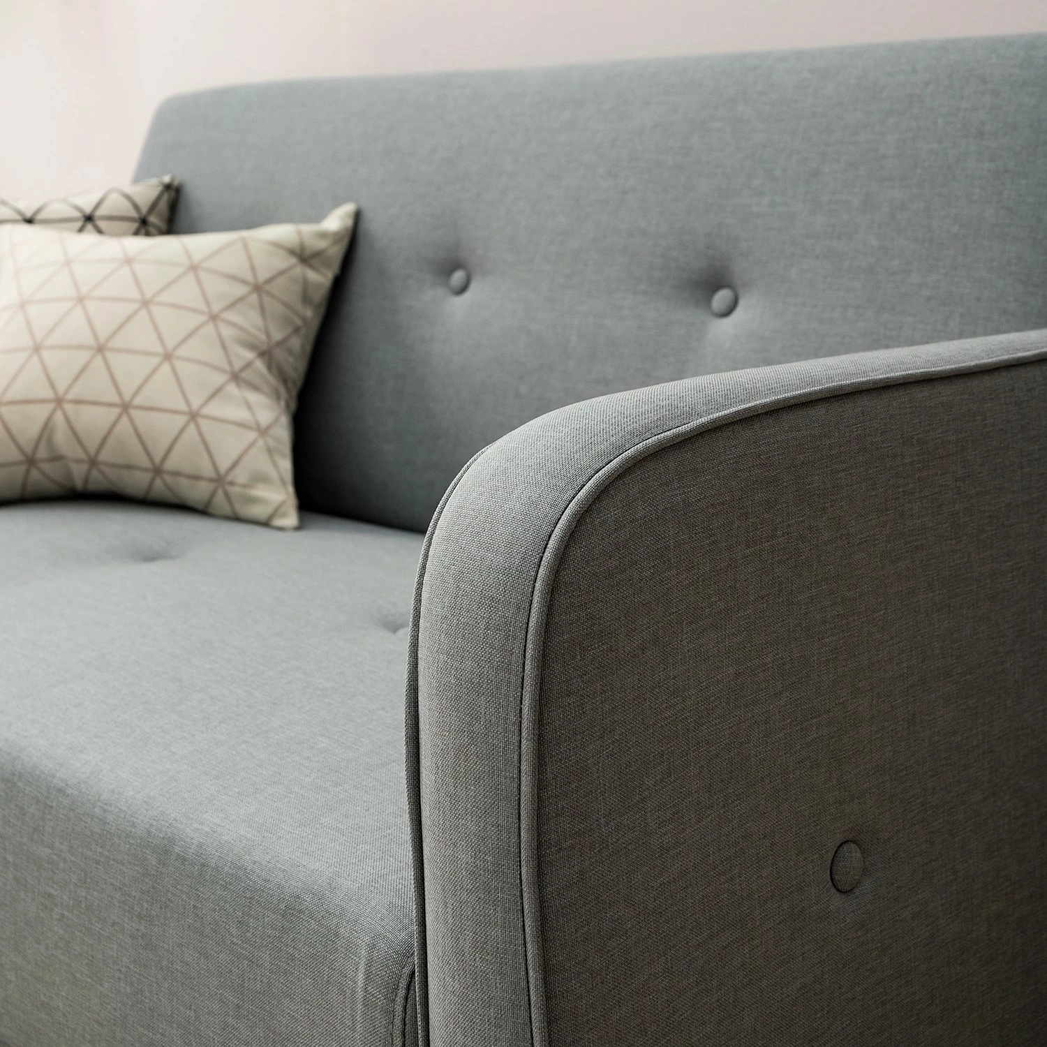 Mørteens Sofa Daru II (2-Sitzer) - Flachgewebe - Lichtgrau 8 Mørteens Sofa Daru II (2-Sitzer) - Flachgewebe - Lichtgrau – Bild 8