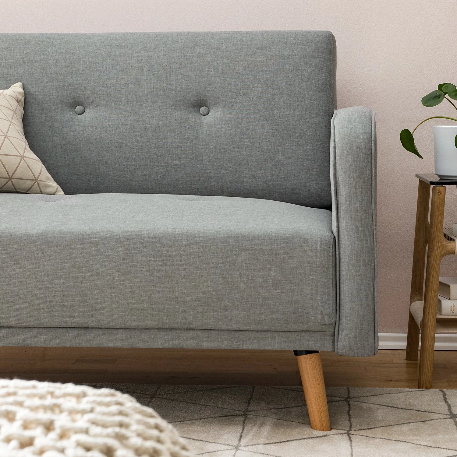 Mørteens Sofa Daru II (2-Sitzer) - Flachgewebe - Lichtgrau 9 Mørteens Sofa Daru II (2-Sitzer) - Flachgewebe - Lichtgrau – Bild 9