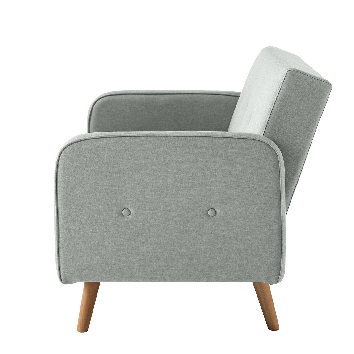 Mørteens Sofa Daru II (2-Sitzer) - Flachgewebe - Lichtgrau 4 Mørteens Sofa Daru II (2-Sitzer) - Flachgewebe - Lichtgrau – Bild 4