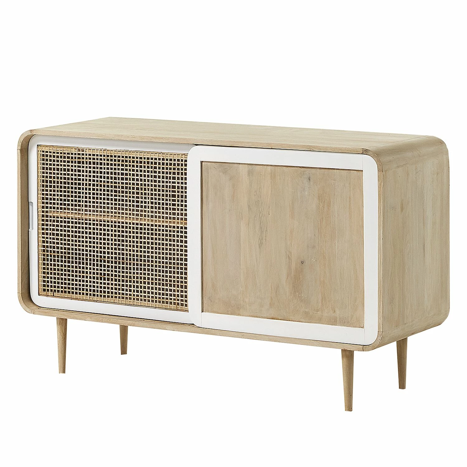 Norrwood Sideboard Gunnebo - Mango massiv - Mango / Weiß 1 Norrwood Sideboard Gunnebo - Mango massiv - Mango / Weiß