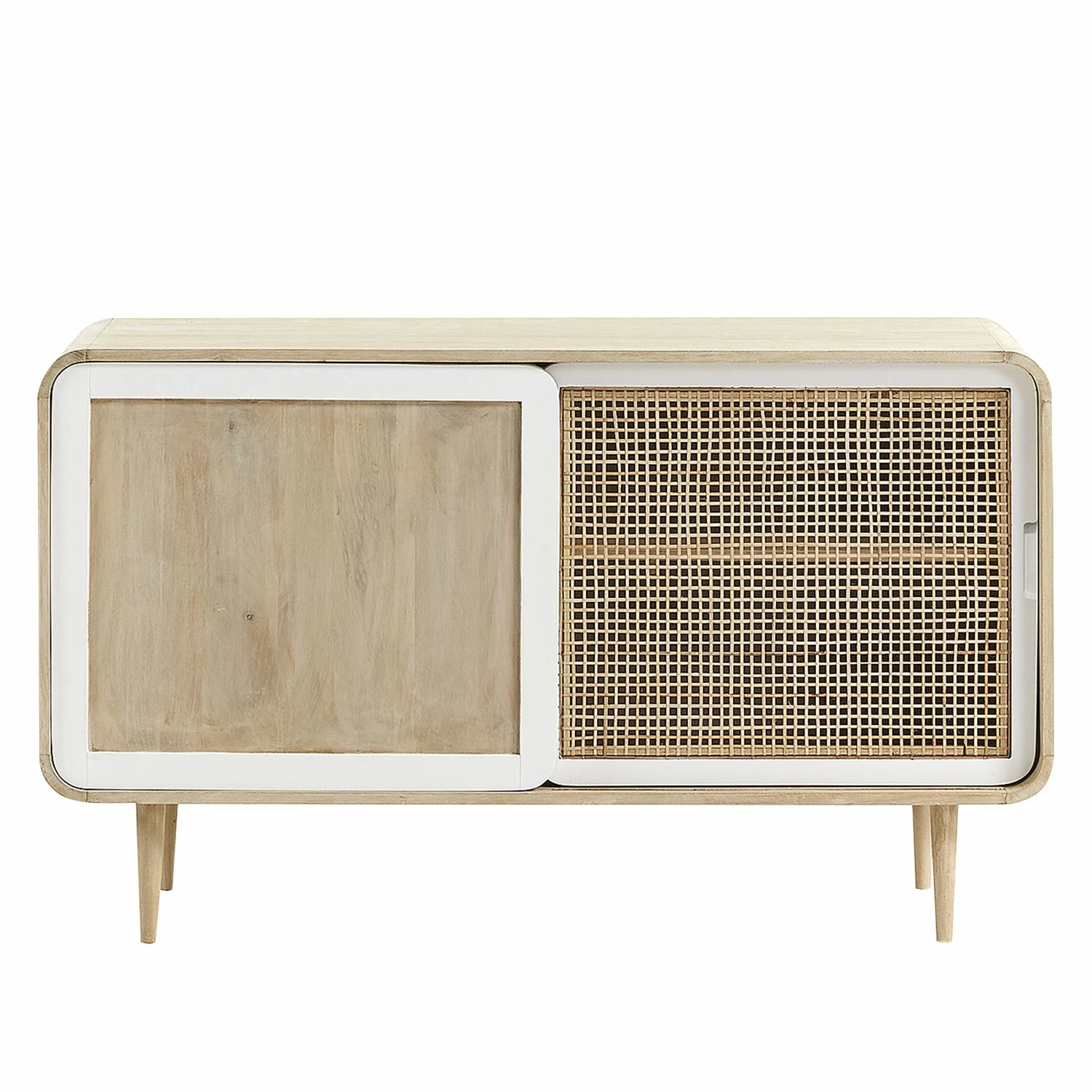 Norrwood Sideboard Gunnebo - Mango massiv - Mango / Weiß 4 Norrwood Sideboard Gunnebo - Mango massiv - Mango / Weiß – Bild 4