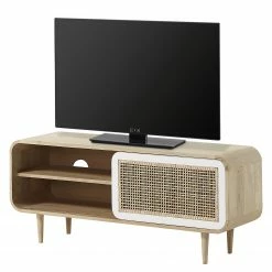 Norrwood TV-Lowboard Gunnebo - Mango massiv - Mango / Weiß