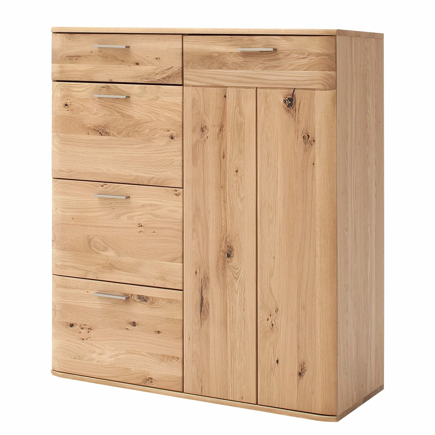 Naturoo Kommode Kvilla V - Balkaneiche Bianco teilmassiv - Balkaneiche Bianco / Eiche Bianko 1 Naturoo Kommode Kvilla V - Balkaneiche Bianco teilmassiv - Balkaneiche Bianco / Eiche Bianko