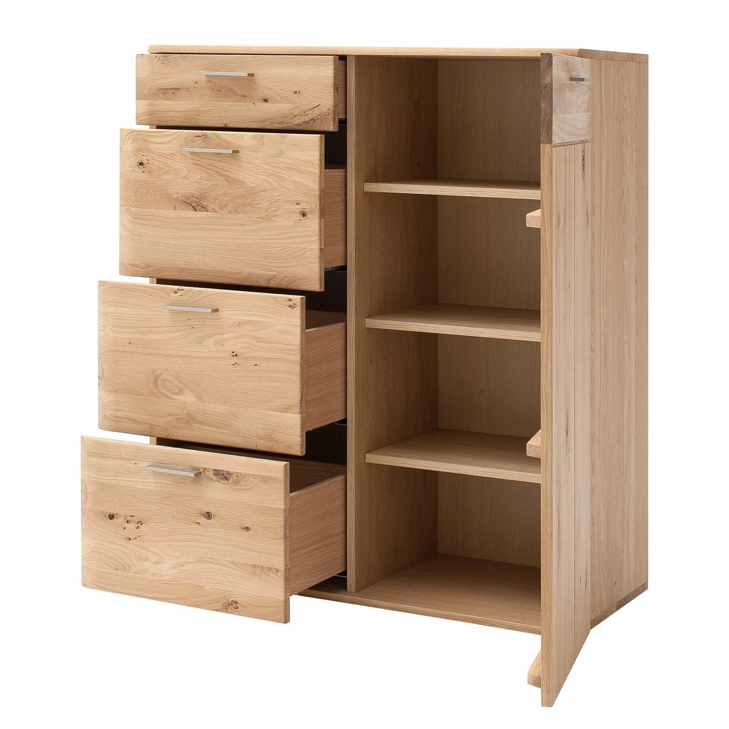 Naturoo Kommode Kvilla V - Balkaneiche Bianco teilmassiv - Balkaneiche Bianco / Eiche Bianko 4 Naturoo Kommode Kvilla V - Balkaneiche Bianco teilmassiv - Balkaneiche Bianco / Eiche Bianko – Bild 4