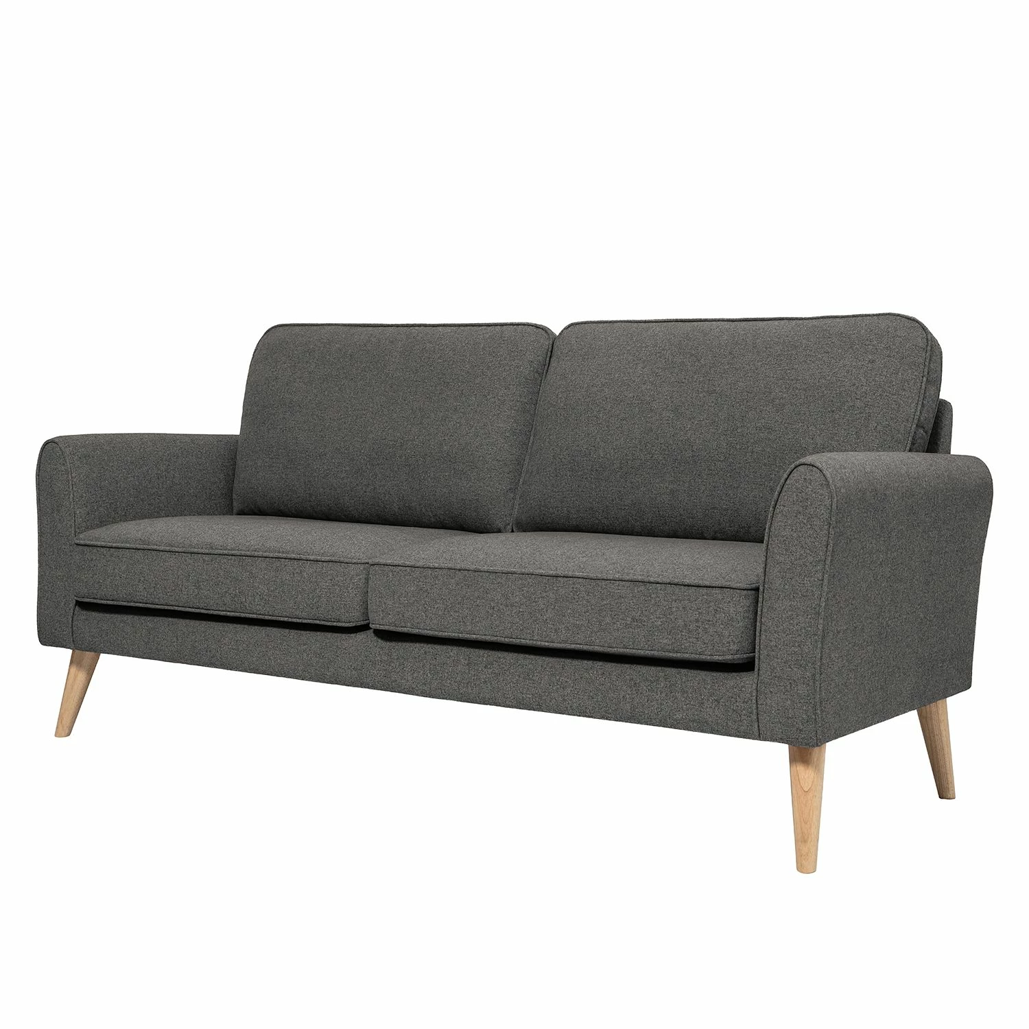 Mørteens Sofa Larisa (2-Sitzer) - Webstoff - Dunkelgrau 1 Mørteens Sofa Larisa (2-Sitzer) - Webstoff - Dunkelgrau