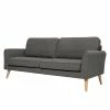Mørteens Sofa Larisa (3-Sitzer) - Webstoff - Dunkelgrau