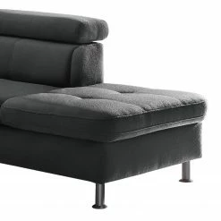 Loftscape Wohnlandschaft Rivas - Dunkelgrau - Longchair davorstehend links / Ottomane rechts - Mit Schlaffunktion -WOHNZIMMERMÖBEL Verkäufe 1000128349 180809 143043322 GALLERYIMAGES P000000001000128349