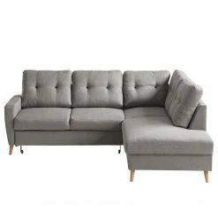 Mørteens Ecksofa Sola II - Webstoff - Grau - Ottomane davorstehend rechts - Schlaffunktion -WOHNZIMMERMÖBEL Verkäufe 1000128696 210614 18411201202 DETAILS P000000001000128696