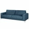 Fredriks Sofa Fiesta I (3-Sitzer) - Strukturstoff - Jeansblau