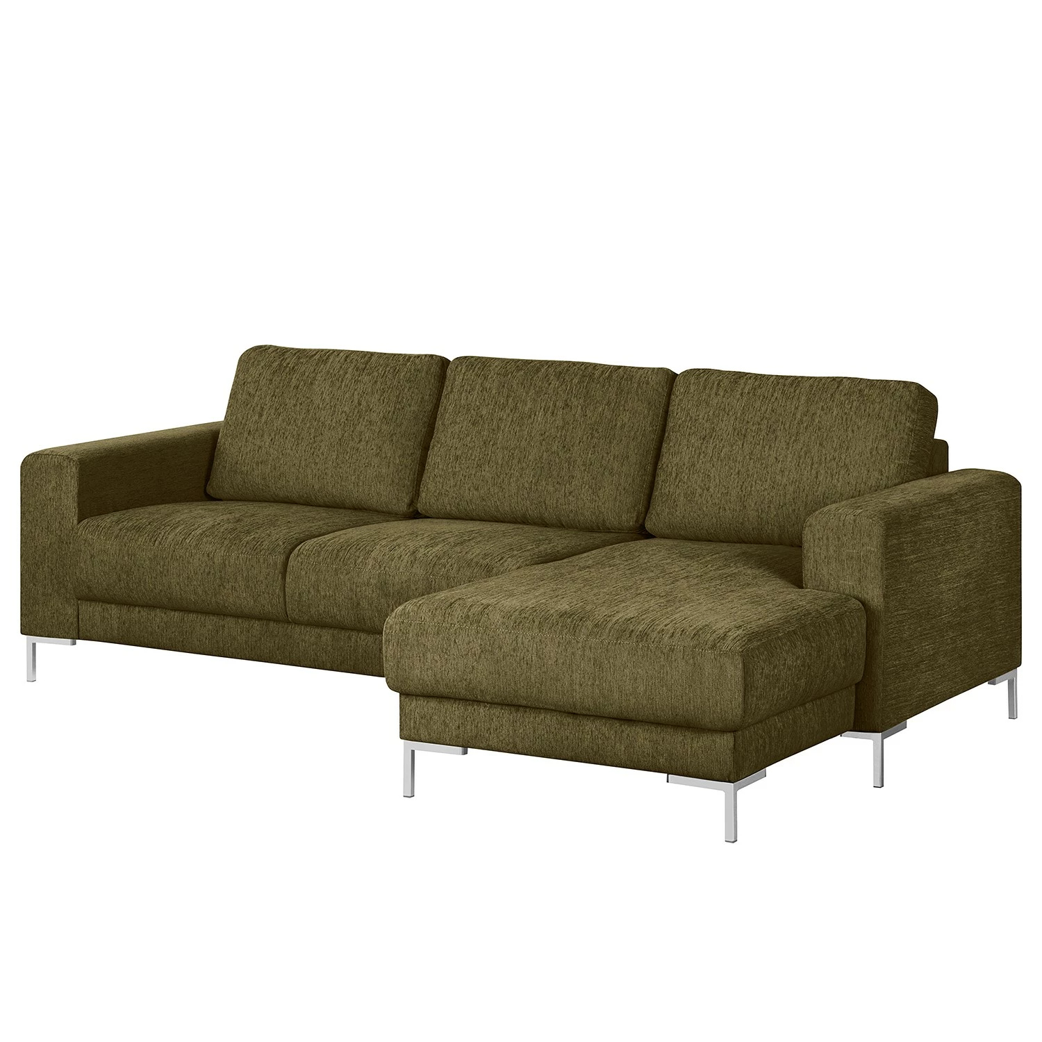 Fredriks Ecksofa Fiesta I - Strukturstoff - Olivgrün - Longchair davorstehend rechts - Ohne Schlaffunktion 6 Fredriks Ecksofa Fiesta I - Strukturstoff - Olivgrün - Longchair davorstehend rechts - Ohne Schlaffunktion – Bild 6