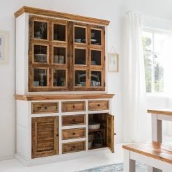 Maison Belfort Sideboard Newhaven - Mango teilmassiv - Mango / Weiß -WOHNZIMMERMÖBEL Verkäufe 1000128954 200122 18404700044 MOOD DETAILS P000000001000128954 mood