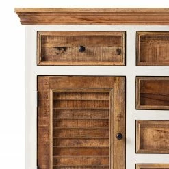 Maison Belfort Sideboard Newhaven - Mango teilmassiv - Mango / Weiß -WOHNZIMMERMÖBEL Verkäufe 1000128954 200122 18404800049 DETAILS P000000001000128954