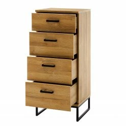 Red Living Kommode Krokby III - Eiche Grandson Dekor / Schwarz -WOHNZIMMERMÖBEL Verkäufe 1000129136 200811 14085601369 DETAILS P000000001000129136