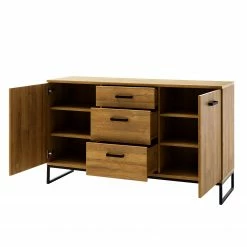 Red Living Kommode Krokby II - Eiche Grandson Dekor / Schwarz -WOHNZIMMERMÖBEL Verkäufe 1000129146 200811 14093701408 DETAILS P000000001000129146