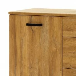 Red Living Kommode Krokby II - Eiche Grandson Dekor / Schwarz -WOHNZIMMERMÖBEL Verkäufe 1000129146 200811 14093801409 DETAILS P000000001000129146