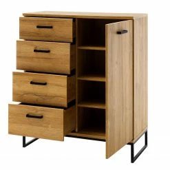 Red Living Kommode Krokby IV - Eiche Grandson Dekor / Schwarz -WOHNZIMMERMÖBEL Verkäufe 1000129147 200811 14094301414 DETAILS P000000001000129147