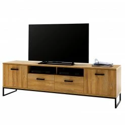 Red Living TV-Element Krokby - Eiche Grandson Dekor / Schwarz