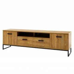 Red Living TV-Element Krokby - Eiche Grandson Dekor / Schwarz -WOHNZIMMERMÖBEL Verkäufe 1000129149 200811 14095601426 DETAILS P000000001000129149