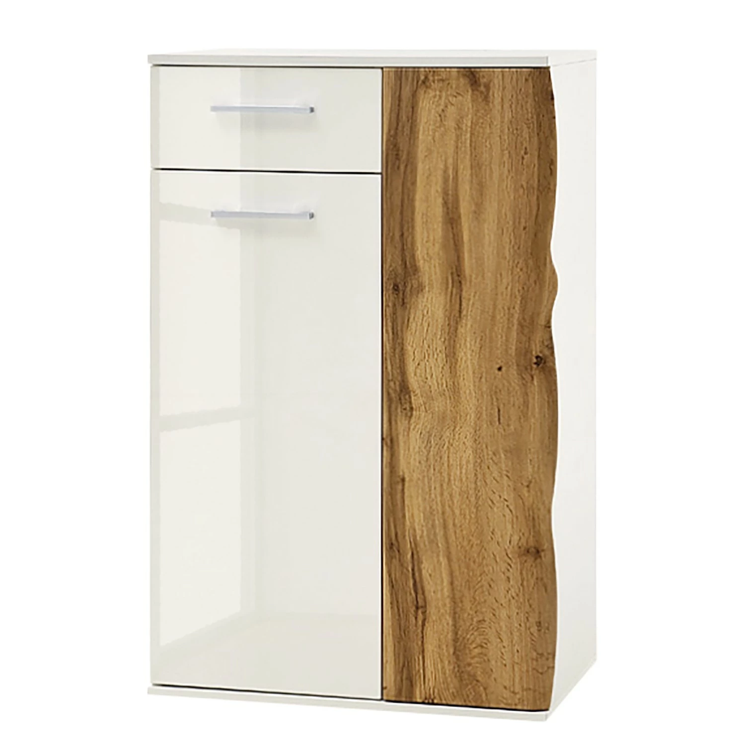 Loftscape Kommode Vantaa I - Hochglanz Weiß / Eiche Dekor 1 Loftscape Kommode Vantaa I - Hochglanz Weiß / Eiche Dekor