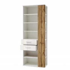 Loftscape Regal Vantaa - Hochglanz Weiß / Eiche Dekor -WOHNZIMMERMÖBEL Verkäufe 1000129181 200811 14102901455 DETAILS P000000001000129181