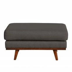 Mørteens Sessel Billund II (mit Hocker) - Strukturstoff - Dunkelgrau -WOHNZIMMERMÖBEL Verkäufe 1000130370 180904 170855173 GALLERYIMAGES P000000001000130370