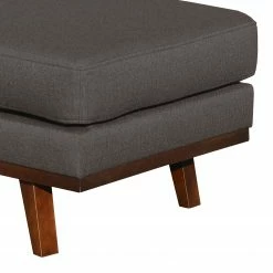 Mørteens Sessel Billund II (mit Hocker) - Strukturstoff - Dunkelgrau -WOHNZIMMERMÖBEL Verkäufe 1000130370 180904 170855178 GALLERYIMAGES P000000001000130370