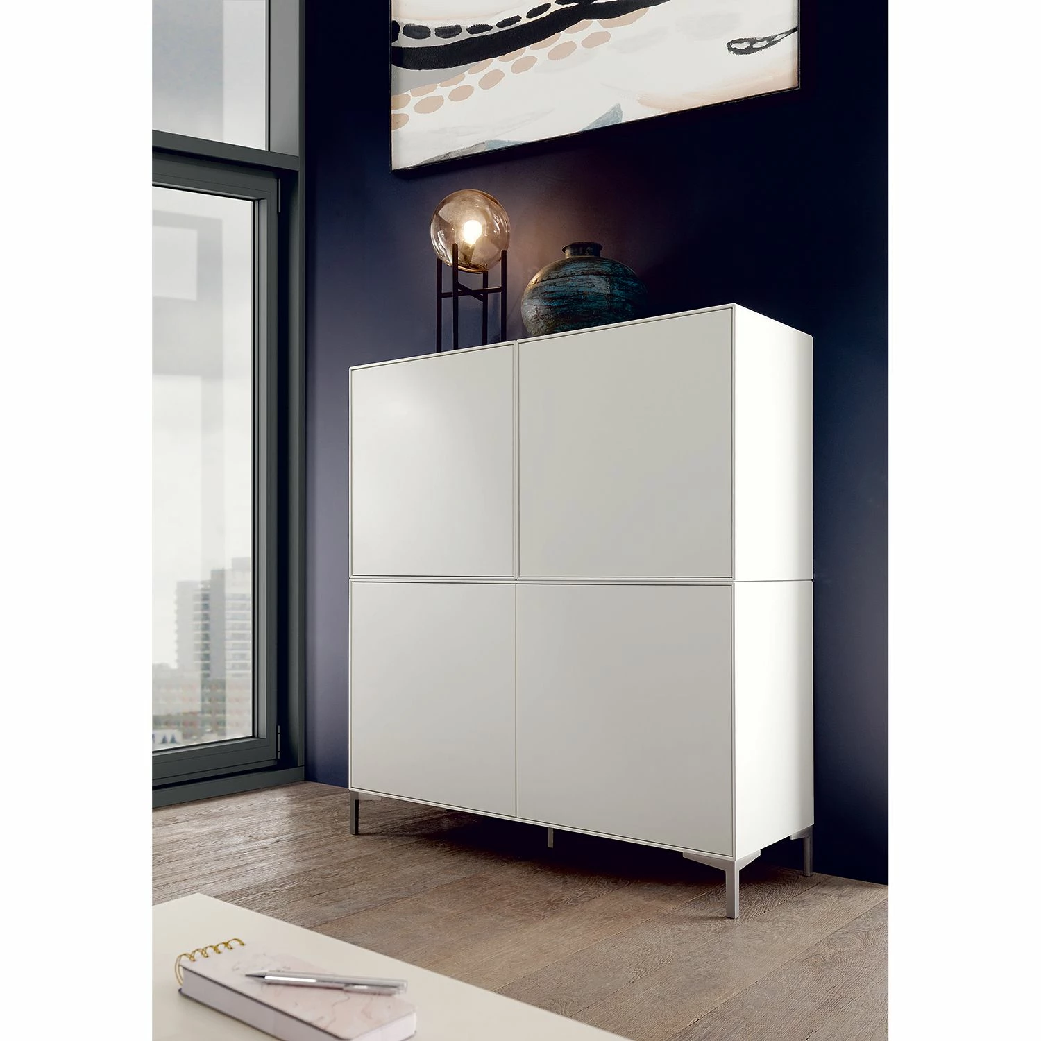 Now! by hülsta Highboard hülsta now easy - Lack Reinweiß 2 Now! by hülsta Highboard hülsta now easy - Lack Reinweiß – Bild 2