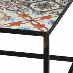 Red Living Couchtisch Almaraz - Keramik / Stahl - Mehrfarbig - 60 x 60 cm -WOHNZIMMERMÖBEL Verkäufe 1000131882 180919 09344109 GALLERYIMAGES P000000001000131882