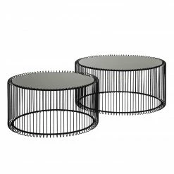Kare Design Couchtisch Wire (2er-Set) - Glas / Stahl - Schwarz 17 Kare Design Couchtisch Wire (2er-Set) - Glas / Stahl - Schwarz -WOHNZIMMERMÖBEL Verkäufe 1000132043 181017 11370744 GALLERYIMAGES P000000001000132043