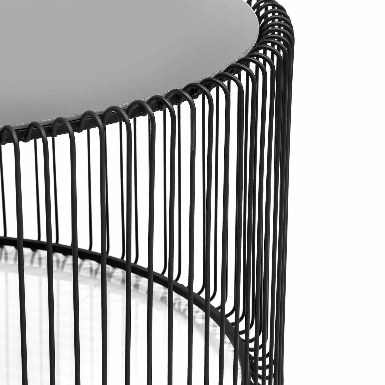 Kare Design Couchtisch Wire (2er-Set) - Glas / Stahl - Schwarz 8 Kare Design Couchtisch Wire (2er-Set) - Glas / Stahl - Schwarz – Bild 8