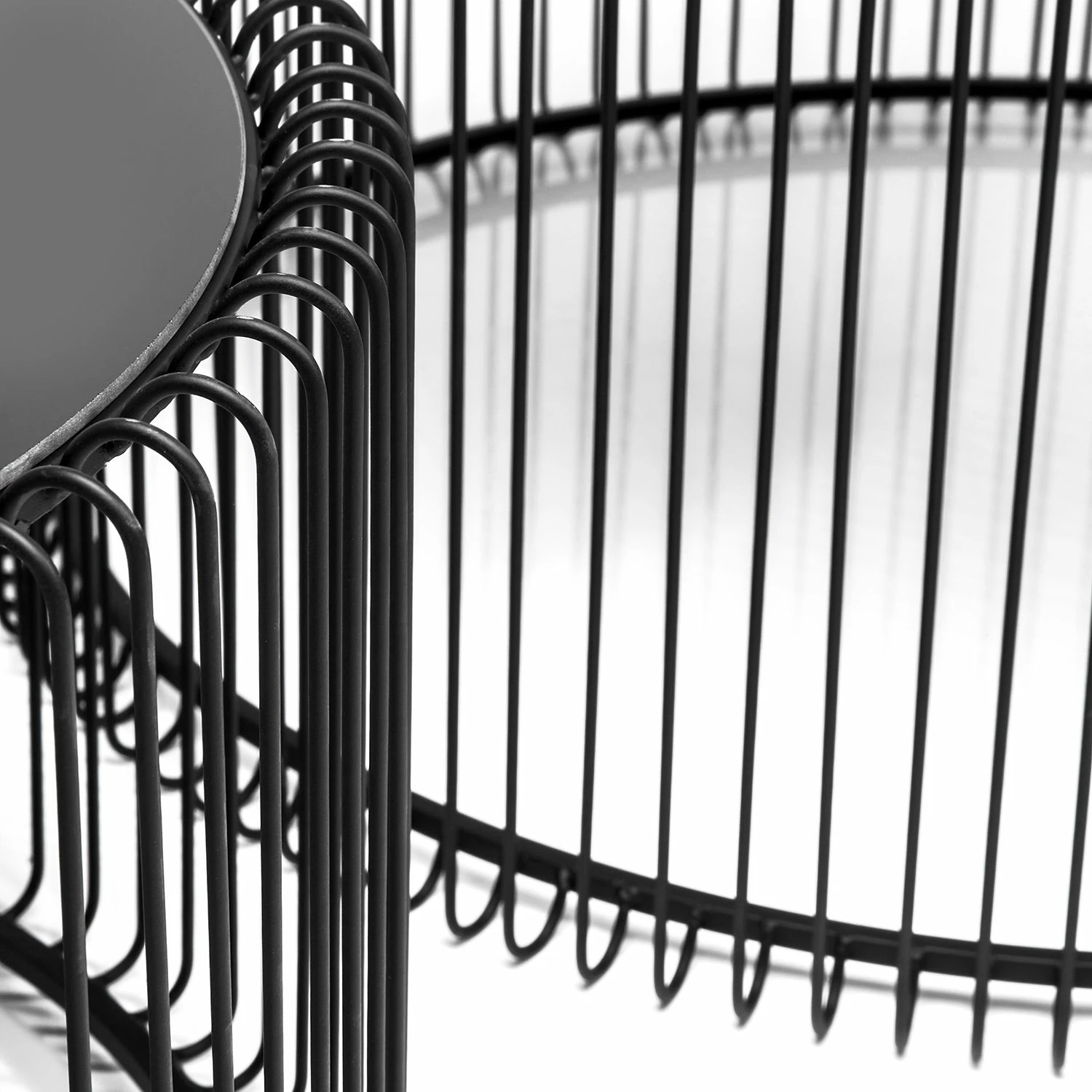 Kare Design Couchtisch Wire (2er-Set) - Glas / Stahl - Schwarz 9 Kare Design Couchtisch Wire (2er-Set) - Glas / Stahl - Schwarz – Bild 9