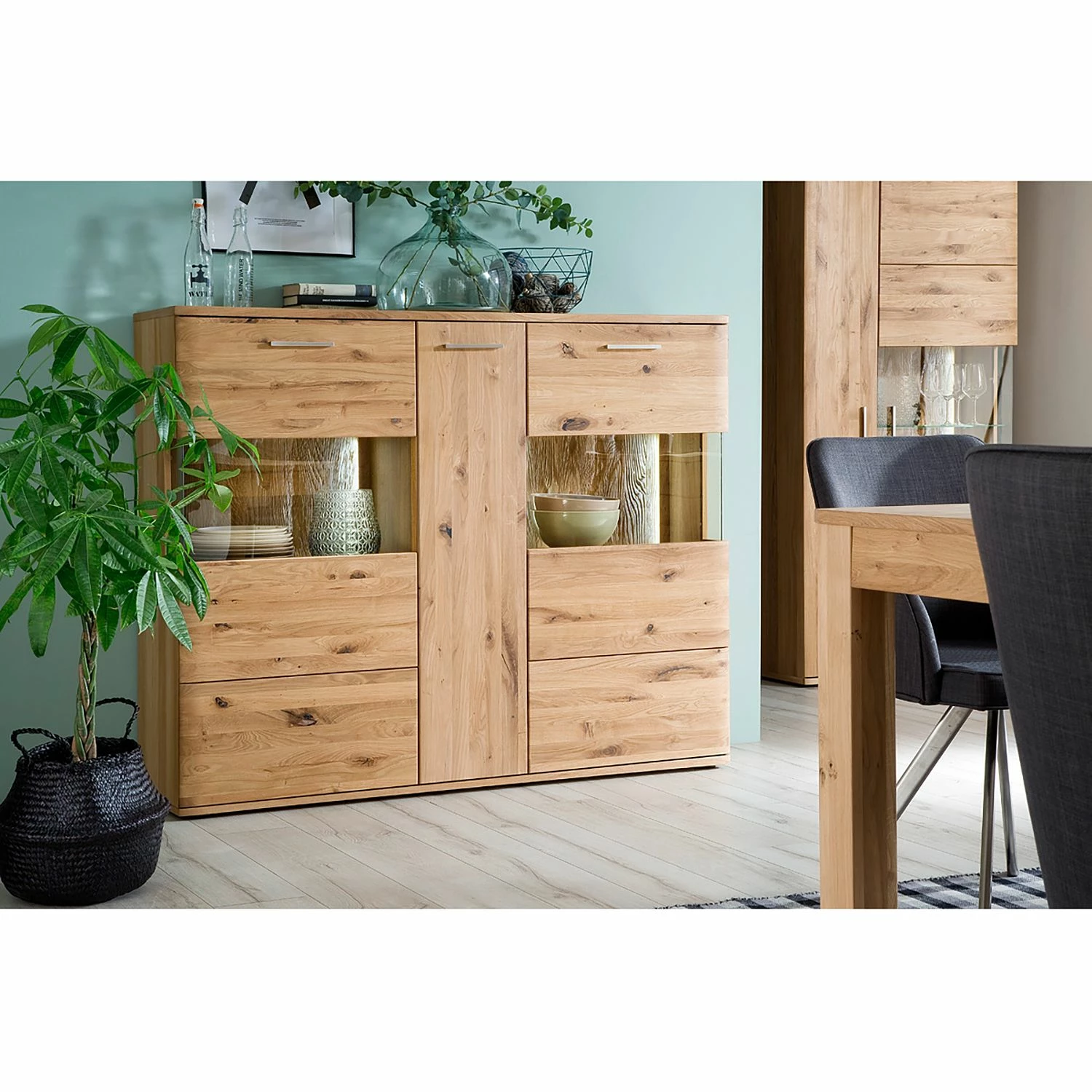Naturoo Higboard Ristiina I - Eiche teilmassiv - Eiche Bianco / Eiche Bianco Dekor 2 Naturoo Higboard Ristiina I - Eiche teilmassiv - Eiche Bianco / Eiche Bianco Dekor – Bild 2
