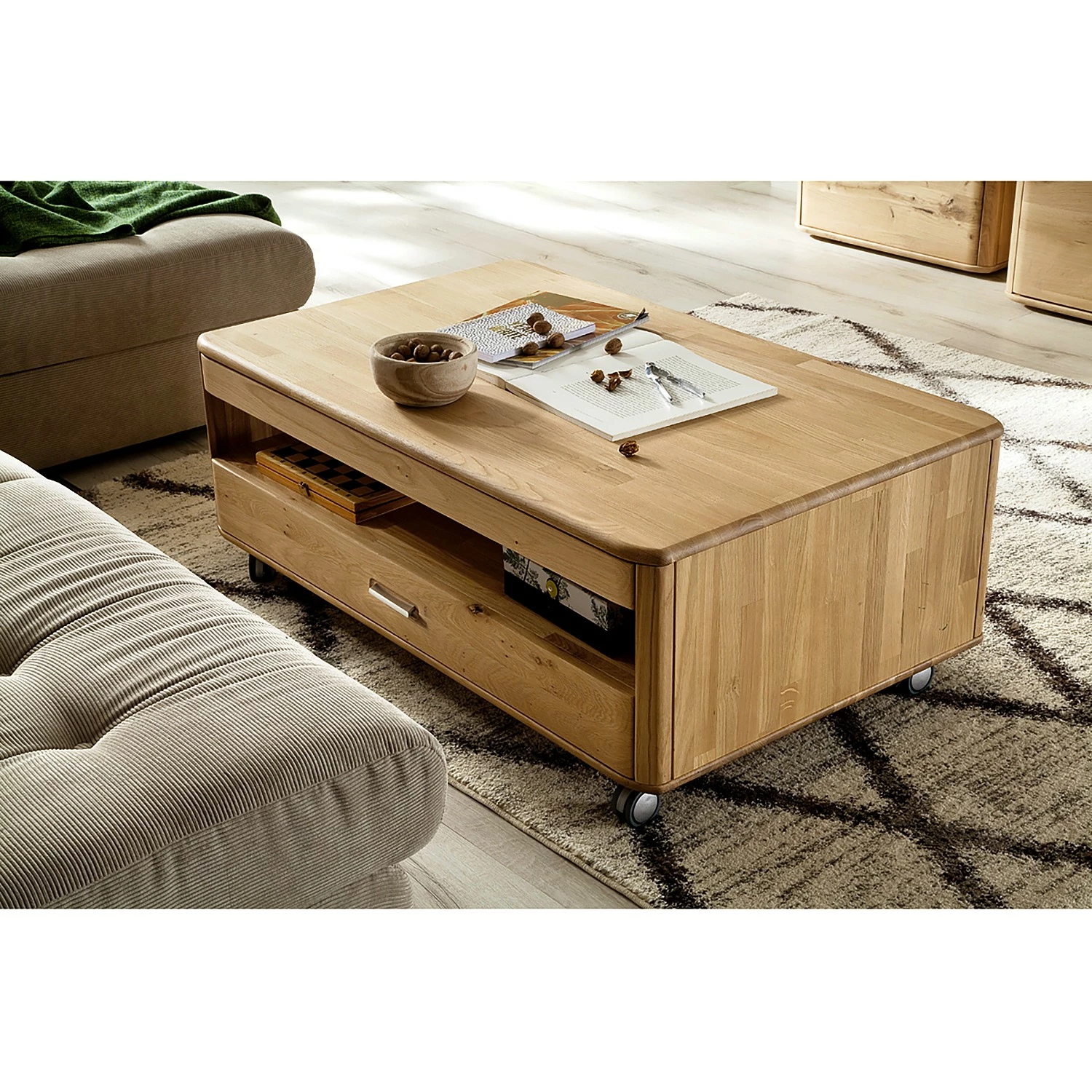 Naturoo Couchtisch Forge - Eiche massiv - Balkaneiche Bianco 2 Naturoo Couchtisch Forge - Eiche massiv - Balkaneiche Bianco – Bild 2