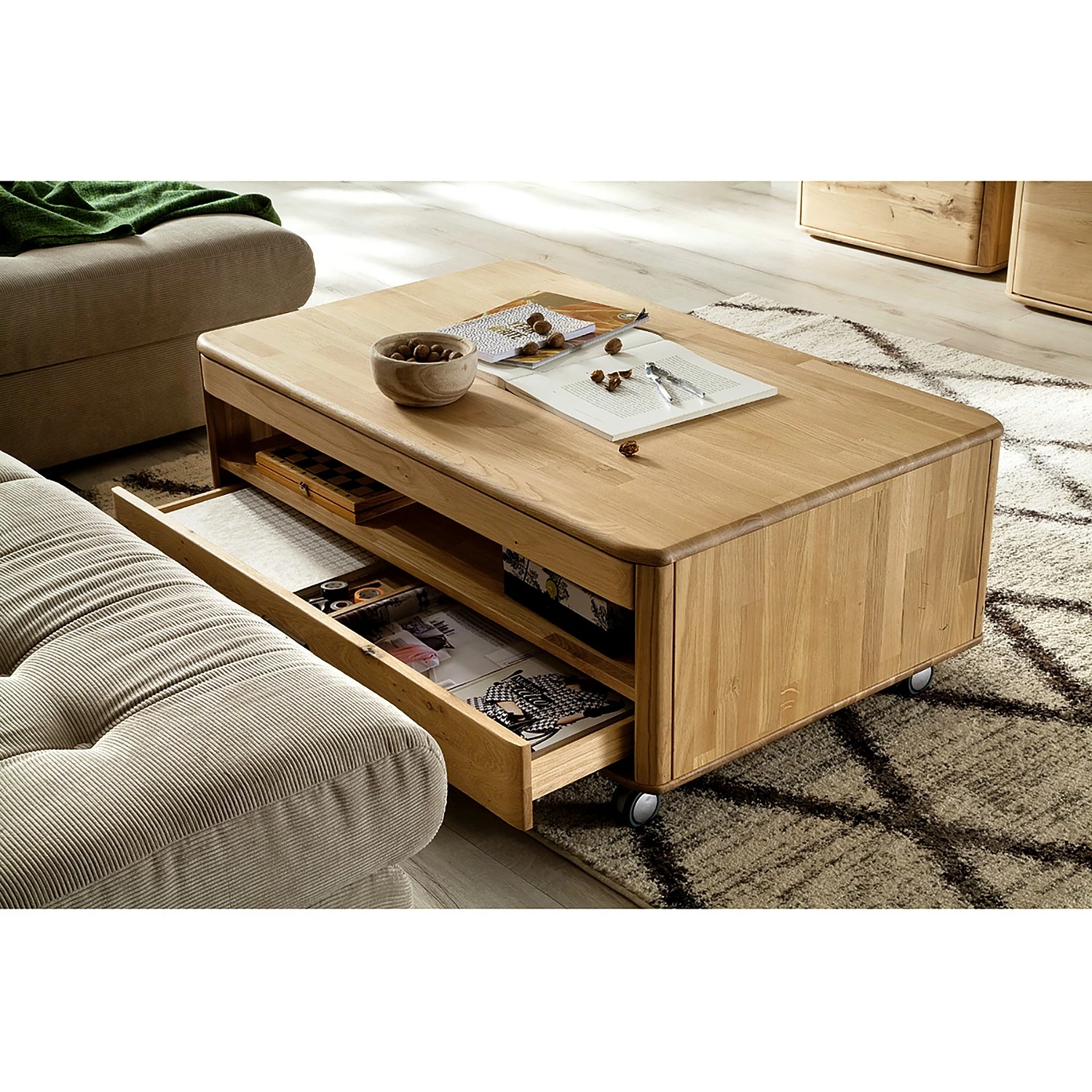 Naturoo Couchtisch Forge - Eiche massiv - Balkaneiche Bianco 3 Naturoo Couchtisch Forge - Eiche massiv - Balkaneiche Bianco – Bild 3