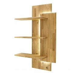 Naturoo Wandregal Forge - Eiche massiv - Eiche Bianco