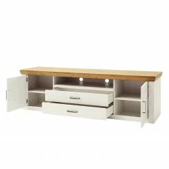 Ridgevalley TV-Lowboard Arez - Pinie Weiß / Eiche - Breite: 198 cm -WOHNZIMMERMÖBEL Verkäufe 1000133768 200811 14145301723 DETAILS P000000001000133768