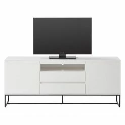 Fredriks TV-Lowboard Zaddy I - Weiß / Schwarz -WOHNZIMMERMÖBEL Verkäufe 1000134688 190524 08011400008 GALLERYIMAGES P000000001000134688
