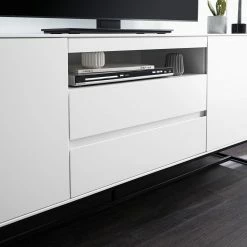 Fredriks TV-Lowboard Zaddy I - Weiß / Schwarz -WOHNZIMMERMÖBEL Verkäufe 1000134688 190723 16140700006 MOOD DETAILS P000000001000134688 mood