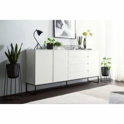 Fredriks Sideboard Zaddy I - Weiß / Schwarz -WOHNZIMMERMÖBEL Verkäufe 1000134689 210426 15153000009 MOOD DETAILS P000000001000134689 mood