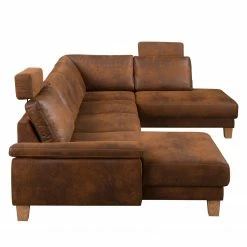 Ars Natura Wohnlandschaft Bragado - Antiklederlook - Longchair davorstehend links / Ottomane rechts -WOHNZIMMERMÖBEL Verkäufe 1000135199 190903 11144500003 DETAILS P000000001000135199