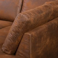 Ars Natura Wohnlandschaft Bragado - Antiklederlook - Longchair davorstehend links / Ottomane rechts -WOHNZIMMERMÖBEL Verkäufe 1000135199 190903 11144700009 DETAILS P000000001000135199