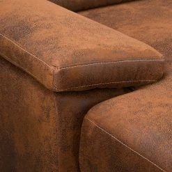 Ars Natura Wohnlandschaft Bragado - Antiklederlook - Longchair davorstehend links / Ottomane rechts -WOHNZIMMERMÖBEL Verkäufe 1000135199 190903 11144800011 DETAILS P000000001000135199