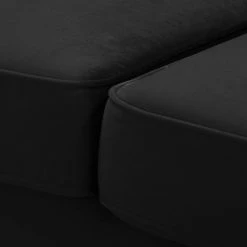 Jack & Alice Bigsofa Solita - Samt - Schwarz - Ohne Hocker -WOHNZIMMERMÖBEL Verkäufe 1000135710 181018 163112824 GALLERYIMAGES P000000001000135710