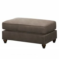 Maison Belfort Bigsofa Pacoa - Antiklederlook - Dunkelbraun - Mit Hocker -WOHNZIMMERMÖBEL Verkäufe 1000135719 181018 163132956 GALLERYIMAGES P000000001000135719